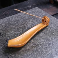 新款创意陶瓷线香炉 家用室内禅意卧香炉沉香檀香熏香炉香插 紫金香插