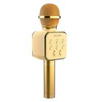 工厂直销Ds878蓝牙K歌麦克风话筒带音响一体家庭唱歌神器掌上ktv 升级旗舰版 马卡龙炫彩金 标准套餐(送充电线)