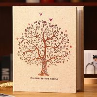 5寸6寸7寸200张相册本插页式家庭纪念册儿童影集薄成长礼物纪念册 幸福树 标准-5寸40张+[发一本]