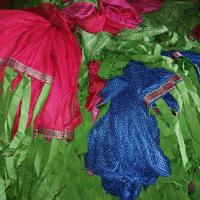 冰丝吊床户外旅游用品,厂家批发,零售,单人加宽双人吊床网状吊床 蓝色冰丝铁环吊床 190*130