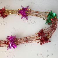 结婚庆婚房拉花彩带旦圣诞节春节新年装饰布置用品房顶挂饰套装 4条3米的枫叶拉花共12米《无中间吊坠》