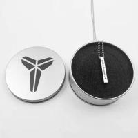 nba科比库里欧文詹姆斯钛钢吊坠篮球项链男女学生情侣饰品礼物潮 科比 无礼盒装(无图片的盒子)