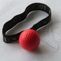 头戴式速度球拳击魔力球反应球搏击训练反应能力协调发泄拳速精准 头带+轻球 红色