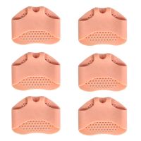 硅胶前掌垫防痛防滑脚掌垫高跟鞋透气蜂窝超软鞋垫女防磨护脚神器 [3双装]肤色