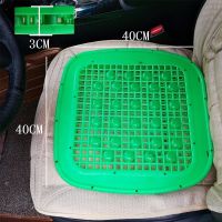 汽车坐垫夏季凉垫双层塑料铲车叉车货车面包车通风透气隔热胶坐垫 加厚按摩无靠背1