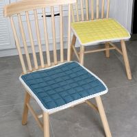 四季通用办公室久坐现代简约凳子垫餐椅垫可拆洗防滑椅子座垫学生 靛蓝款 40*40cm