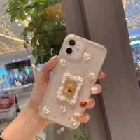 相框小熊华为nova9/8/7/6/5i手机壳p30p40女8x9x荣耀50畅享10plus 网红款-珍珠相框小熊 华为