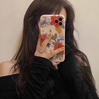 复古油画花OPPOA72手机壳女A93/A5/A11X/A32/A92S/R17防摔Reno5K7 小羊皮[油画白红花绿