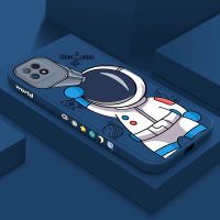 OPPOa72手机壳液态硅胶超薄OPPOa53保护套全包防摔创意镜头5g软壳 魔方侧图-[竖版宇航员]-蓝 oppo