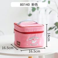饭盒袋便当手提包上班加厚大容量铝箔保温袋子午餐饭袋保温便当包 80140粉