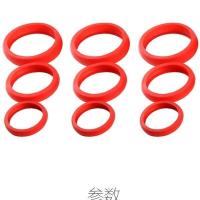 哑铃片皮套杠铃片保护套安全静音防摔防滑耐磨耐用可拆卸包边胶套 0.5kg小号哑铃保护套4个 [红色保护套]