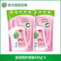 滴露抑菌洗手液 滋润清香型儿童宝宝家用除菌瓶装送补充装 [袋装]补充装450g*2