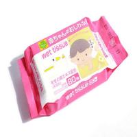 日本爽身粉止汗湿巾80片抽取式男女学生擦脸防晒军训神器母婴成人 人物图案80片*1包