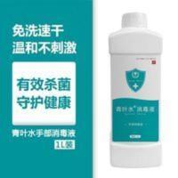 青叶水手部消毒液次氯酸幼儿园补充装免洗手液家用宝宝儿童除菌1L 1000mL