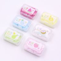 香皂 高档香皂片非皂片香皂洗澡女住宿生女寝室 留香旅行 新款带香味小方盒秒溶香皂片[水果] 1盒颜色随机发