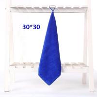 清洁抹布吸水不掉毛擦桌子布厨房用品去油毛巾擦玻璃家政保洁专用 蓝色 精品超厚10条(30*30cm)