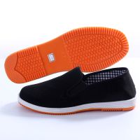 新款升级版牛筋底解放鞋男透气防滑耐磨工地劳保鞋农田鞋工作鞋 牛筋底[黑布鞋] 38