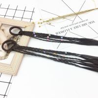 儿童假发头饰女童发饰彩色扎头发辫子公主宝宝演出表演造型小饰品 A56A款一对