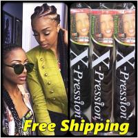 xpression braids hair 化纤高温丝脏辫假发非洲接发纤维娃娃接发 Red#
