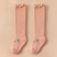 毛圈婴儿袜过膝宝宝秋冬保暖加厚新生儿袜子宝宝防冻不勒腿长筒袜 粉色[加厚]1双装 S码/0-6个月/脚长7-9CM