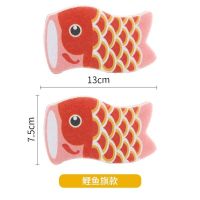 肆月萌仔纳米海绵魔力擦厨房清洁去污百洁布洗锅洗碗家用刷碗神器 小鱼儿-2支装