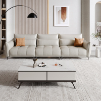 [CBD]SN-D053客厅科技皮沙发现代简约中小户型三人位直排沙发