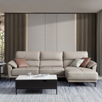 [CBD]SN-JD022[高端]真皮北欧式古典现代牛皮别墅大平层皮沙发