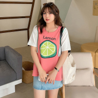 美动态大码女装洋气时尚T恤2022夏季新款胖mm200斤宽松针织衫上衣