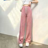 美动态大码女装时尚减龄阔腿裤2022夏季胖mm休闲显瘦直筒百搭裤子