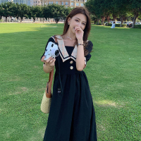 美动态大码女装连衣裙2022夏季温柔风胖mm收腰显瘦气质洋气裙子