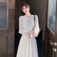 美动态大码女装法式连衣裙2022春季新款胖mm藏肉显瘦超仙气质裙子