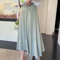 美动态2022夏季新款大码女装200斤胖mm气质轻熟风A字高腰半身裙子