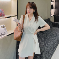 美动态大码女装2022夏季新款200斤胖mm轻熟风显瘦西装裙短裤套装