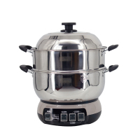 格丽诺(GOVEVO) A1 38CM 电锅多功能锅电蒸锅电热锅 控防干烧 国标线阻燃 加厚加深锅体