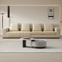 好风景家居现代简约生态牛皮DSF8005S沙发