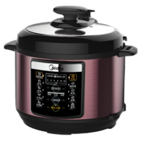 美的(Midea)电压力锅MY-YL50M1-702家用5L大容量多功能电饭锅黑晶不粘双胆内锅一键收汁预约定时电高压锅