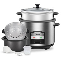 美的(Midea)电饭煲电饭锅 6.5L大容量智能预约气动涡轮防溢锅金属机身家用电饭煲 MG-AFG6570