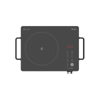 美的电磁炉 电陶炉 家用旋控2200W大火力电磁灶双环控火 过温保护4D防水 不挑锅具电陶炉 H22-HST2208