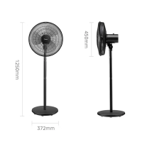 美的(Midea)电风扇 家用落地扇FSA40UC 立式轻音节能电扇台扇迷你扇台立两用转页扇三叶大线圈