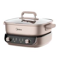 美的(Midea)电火锅鸳鸯锅家用大容量火锅专用锅分体式多用途电煮锅分区独立控温5分45秒速沸MC-HGS303015