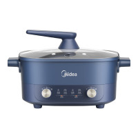 美的(Midea)电火锅 鸳鸯锅 电煮锅多功能锅6分钟双控速沸家用一体式电热锅6L多用途锅MC-HGC303012