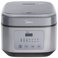 美的(Midea)电饭煲家用4L大容量3-4人智能预约不粘锅聚能微压香甜饭卤炖快速饭上蒸下煮实体有声电饭锅RA477