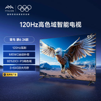 FFALCON雷鸟二级能效鹏6 24款55英寸 120Hz动态加速 高色域 3+64GB 智能游戏液晶55S375C