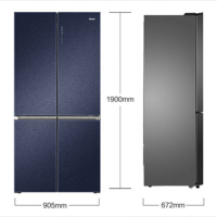 海尔(Haier)600升 十字对开门冰箱 全空间保鲜 双干湿分储 母婴空间 家用多门电冰箱 BCD-600WSGKU1