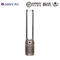 Gree/格力 FWZ-1201Bg无叶风扇冷电风扇落地循环扇柔风大风量摇头吹不昏头 香槟金+咖啡