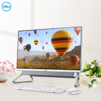 戴尔(DELL)灵越5400一体机IPS微边框大屏 办公商用家用网课前台电脑23.8英寸 (11代处理器 G7505 核显 4G 1T)白色 标配