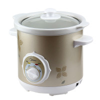 美的(Midea)电炖锅 BGH20A 白瓷内胆 煲汤 煮粥 机械式炖盅玲珑煲 内胆数量单胆保温功能;直炖功能