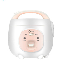 美的(Midea)迷你家用电饭煲MB-YN161 可拆洗内盖 黑晶不粘内胆1.6L电饭锅 米饭粥汤 粉色宿舍可用