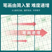 基础笔画(一+二+三)各100张 [正版]笔画笔顺练字帖练字控笔训练全套偏旁部首儿童小学生练习写字成年楷书入门基础训练一