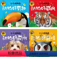 全4册 [正版]大图大字我爱读注音彩绘全套4本小小动物迷动物好奇怪动物好萌啊动物好有趣动物好威风0-1-2-3-4-5-